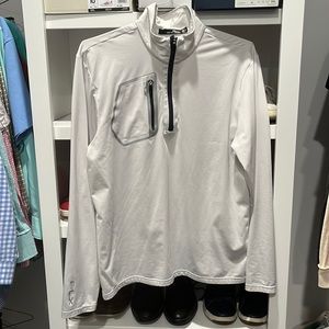 White and Navy Men’s RLX Polo Ralph Lauren Pullover EUC.